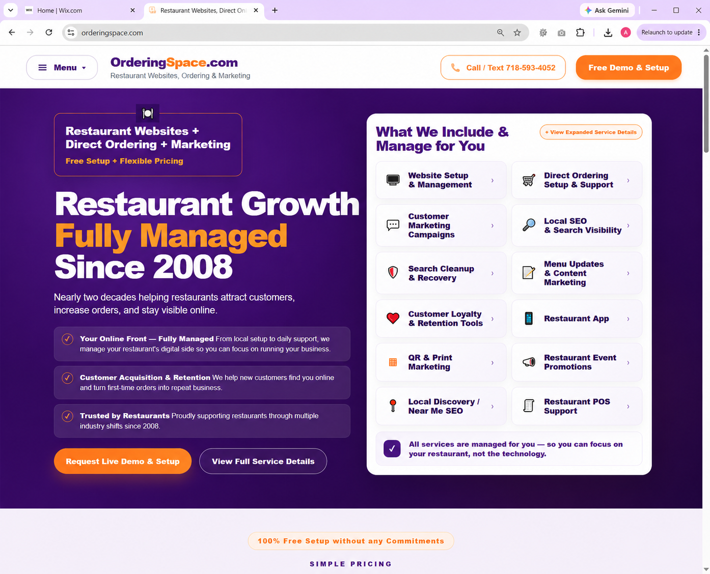 Website with built-in SEO and discovery tools
