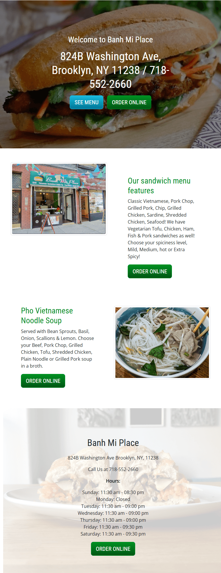 BROOKLYN-Banh-Mi website screenshot