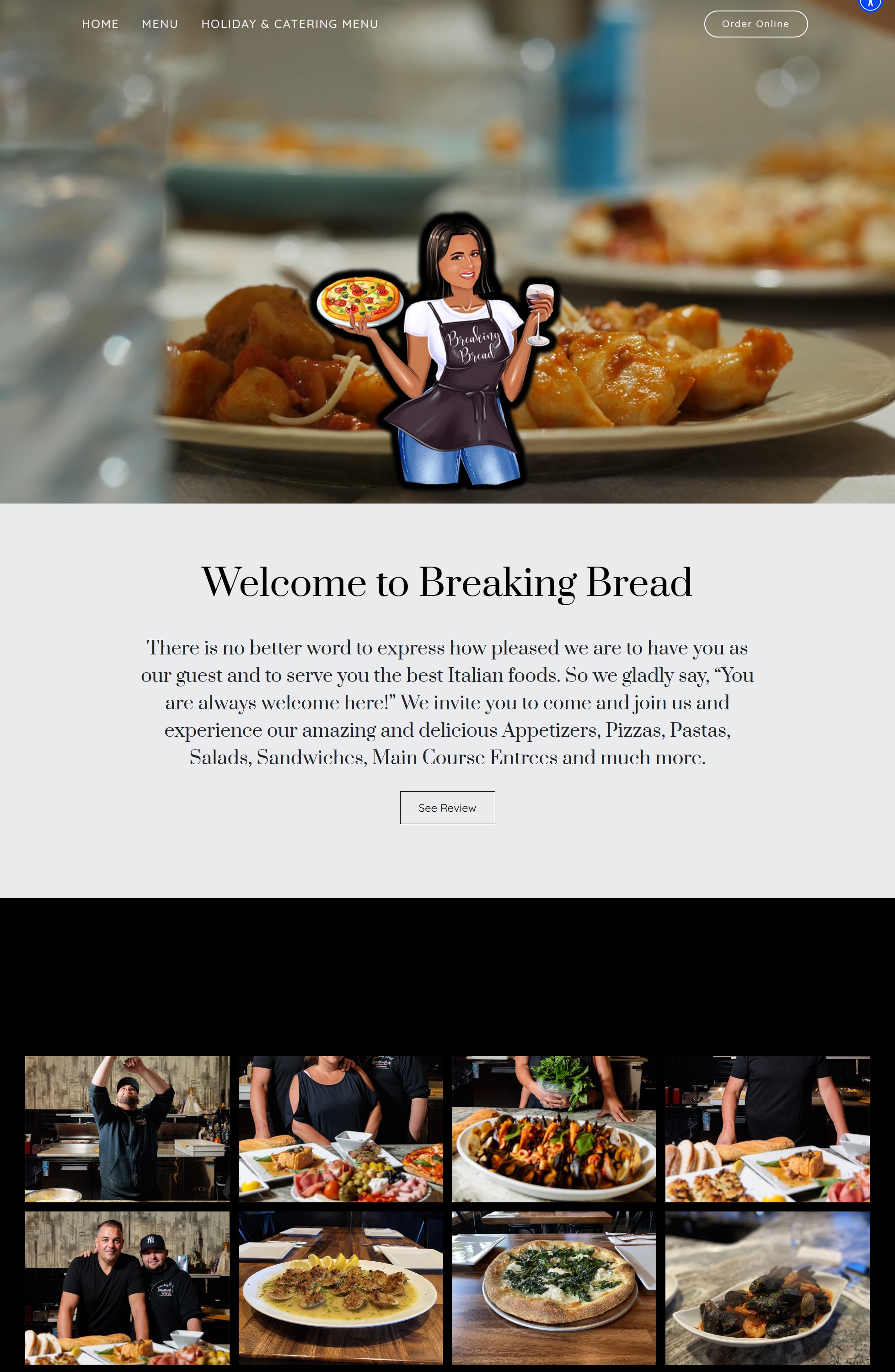 seafood-restaurants-site-screenshot