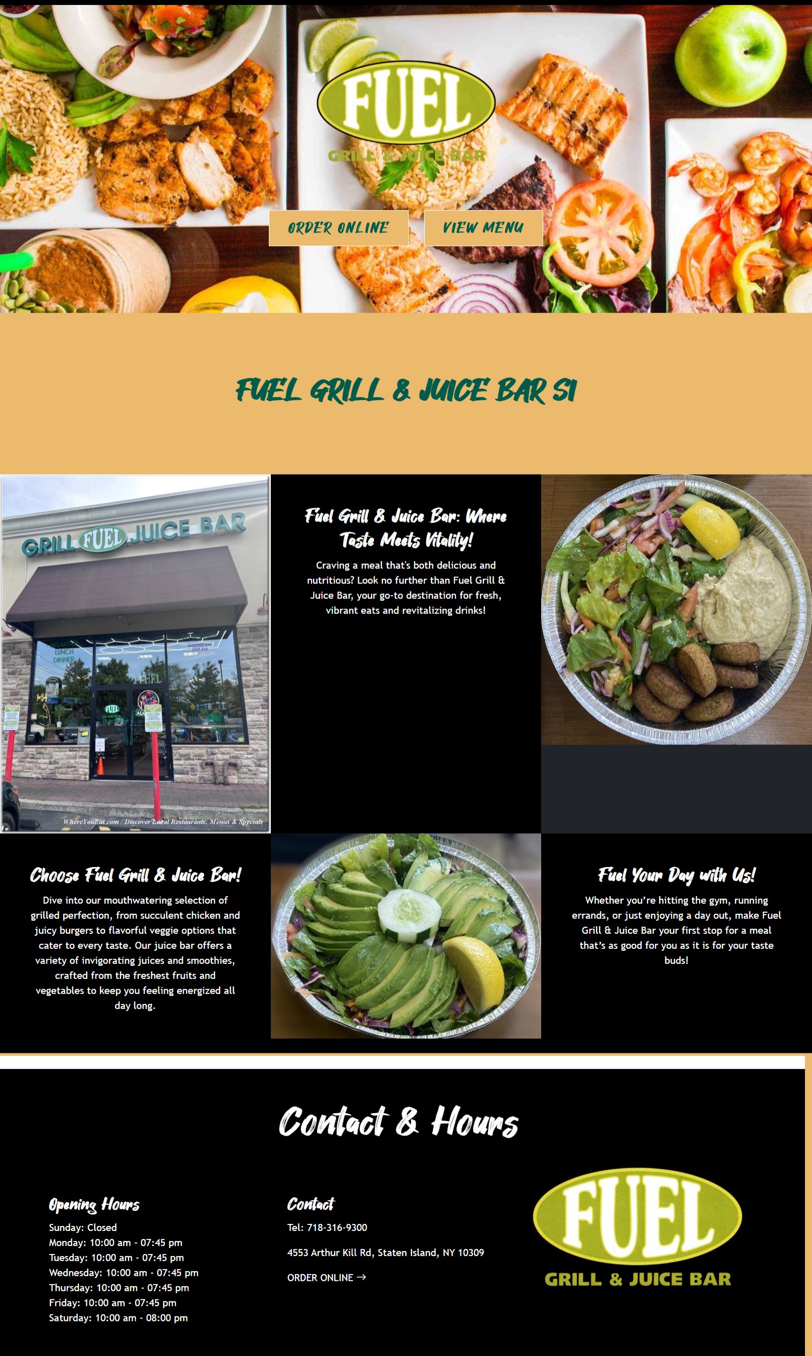 seafood-restaurants-site-screenshot
