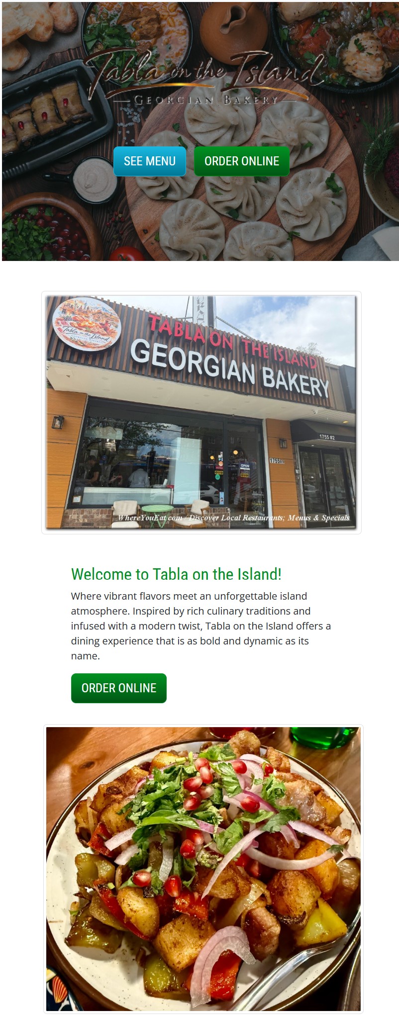 seafood-restaurants-site-screenshot