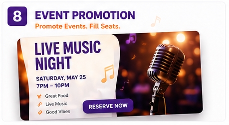 Restaurant Event Promotion